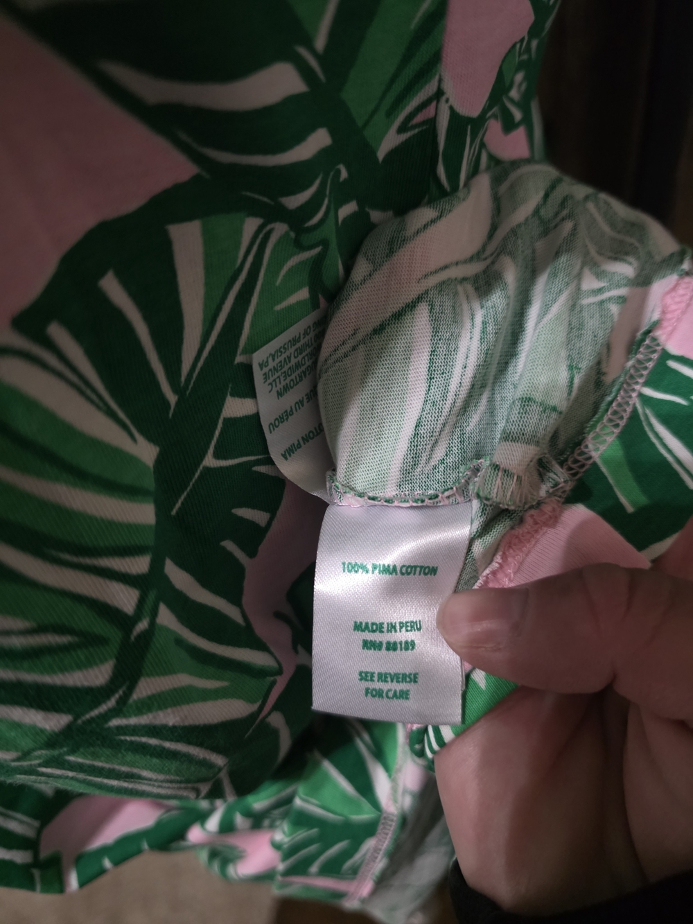 Lilly Pulitzer Palm Green and Pink Mini Dress - Picture 4 of 4